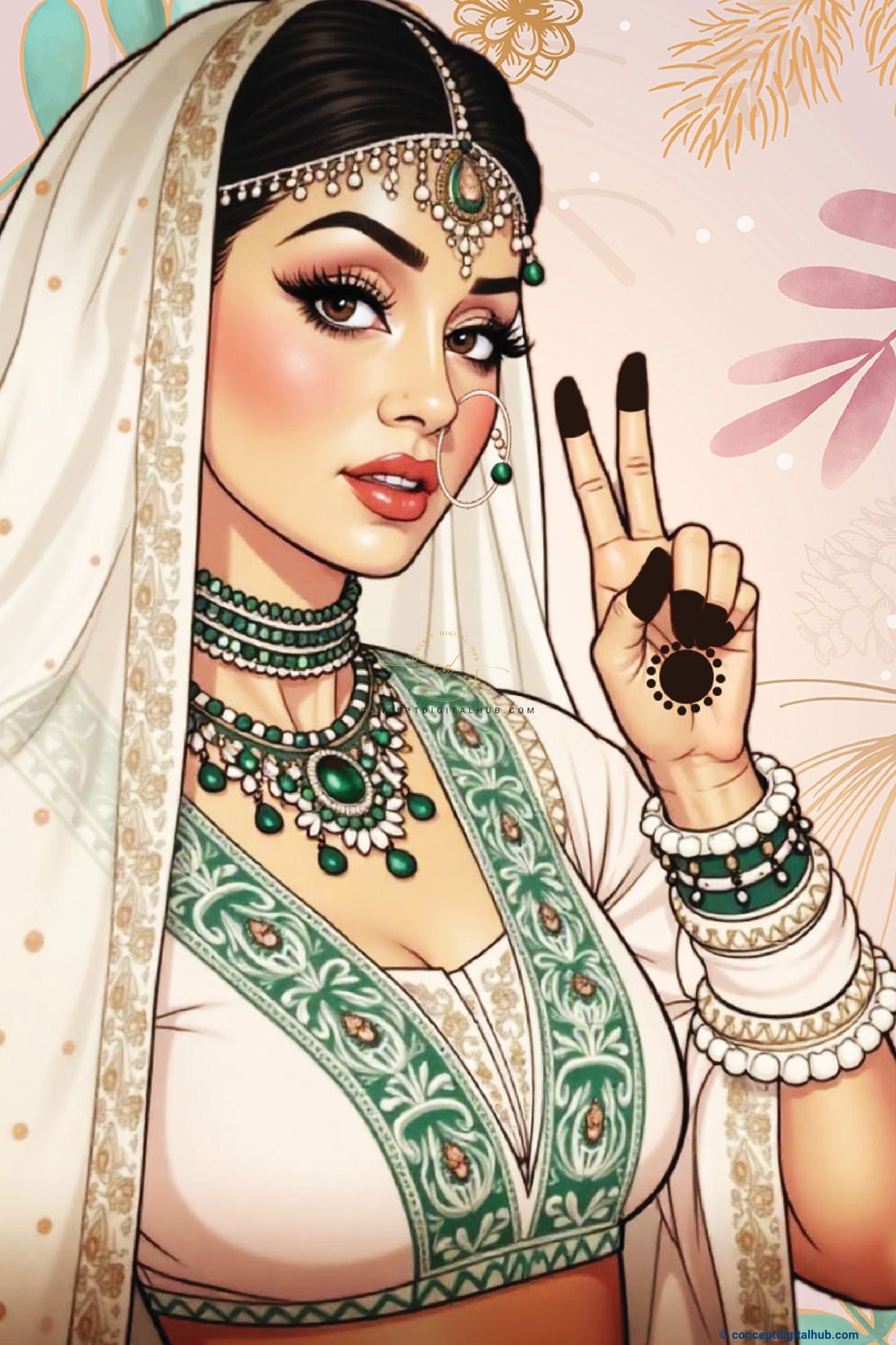 Rose Color Welcome Girl Board for Fusion