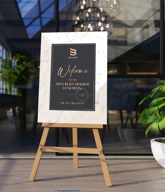 Business Lunch Welcome Sign Board