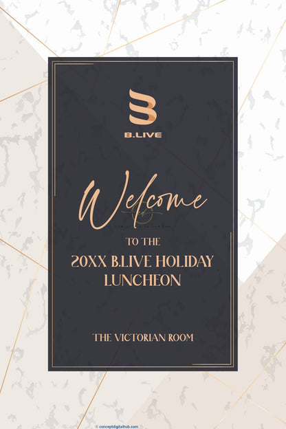 Business Lunch Welcome Sign Board