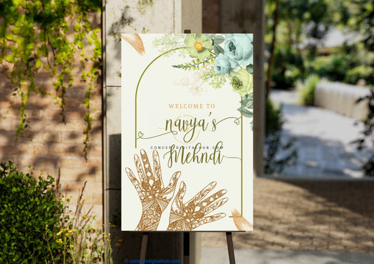 Mehndi Welcome Sign Board