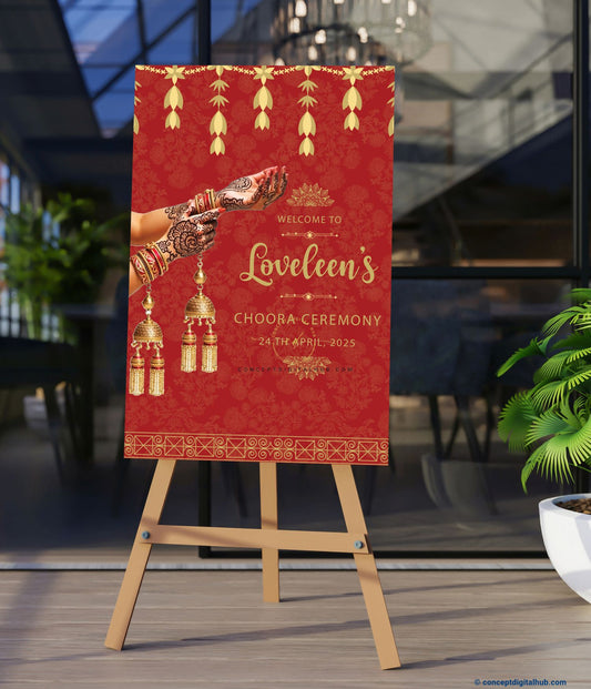 Red Brown Color Kalira Sign Welcome Board for Choora