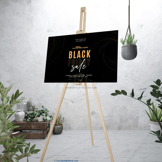 Black Friday Sale Sign Board