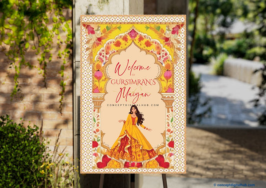 Dupatta Mayian Welcome Sign Board