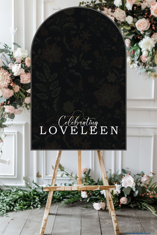 Zeus Color Floral Welcome Board for Celebration