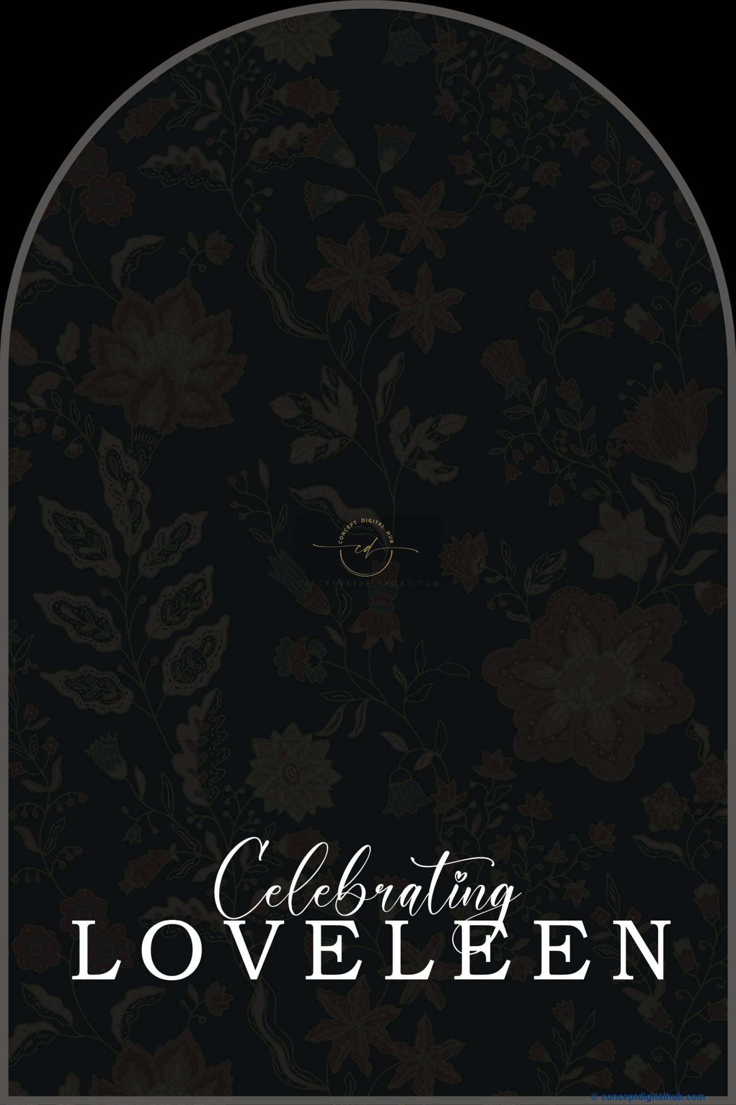 Zeus Color Floral Welcome Board for Celebration
