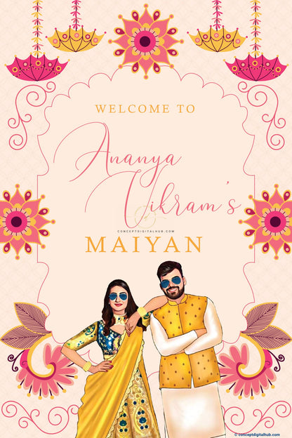 Punjabi Maiyan Welcome Sign Board