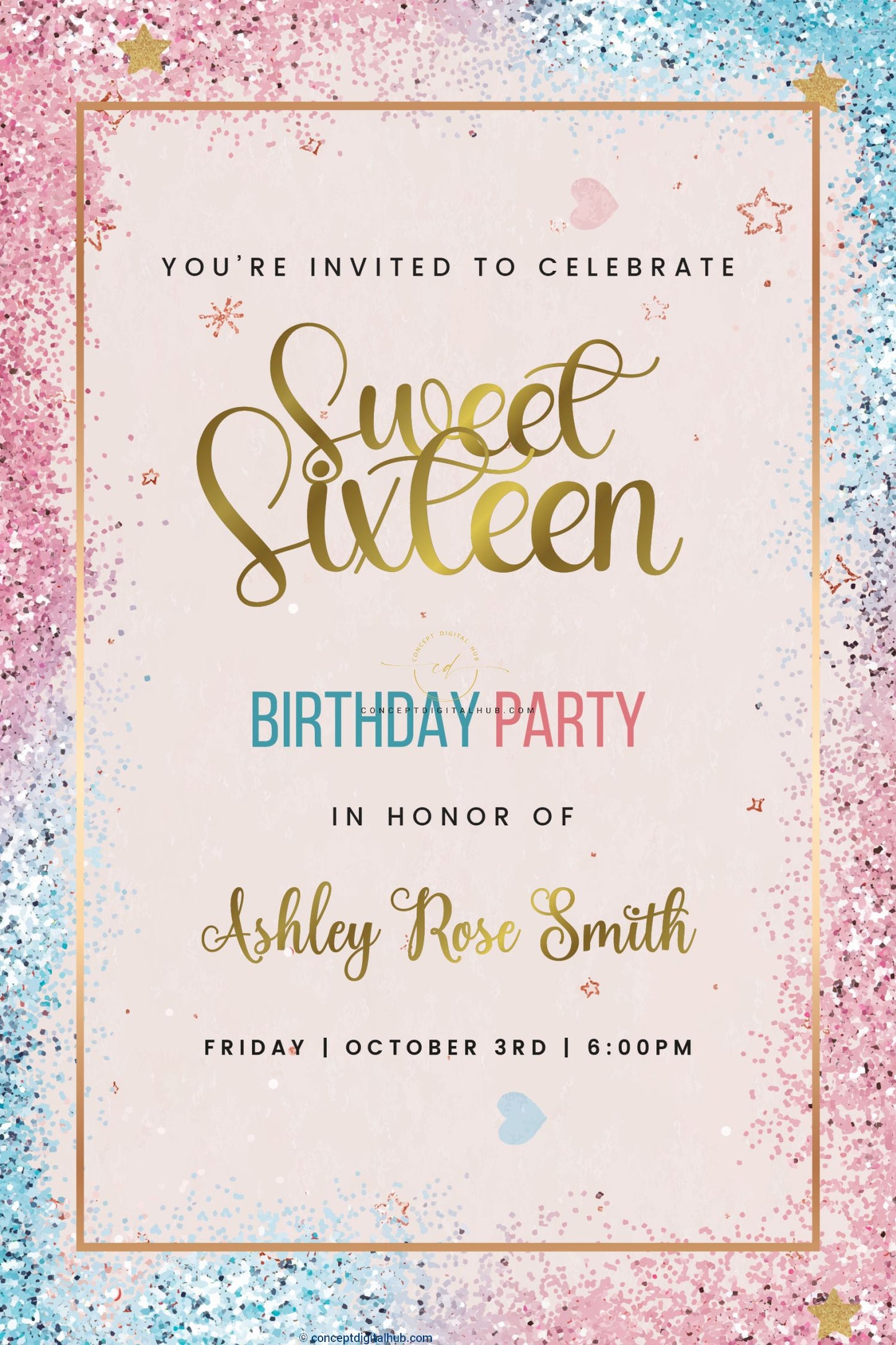 Sweet Sixteen Birthday Welcome Sign Board