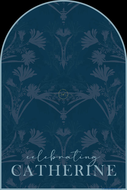 Elephant Color Floral Welcome Board for Wedding Week