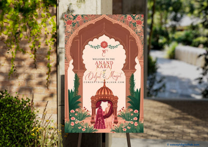 Anand Karaj Signs as Wedding Welcome Sign Board