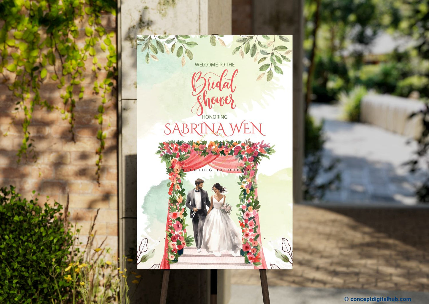 Bridal Shower Welcome Sign Board