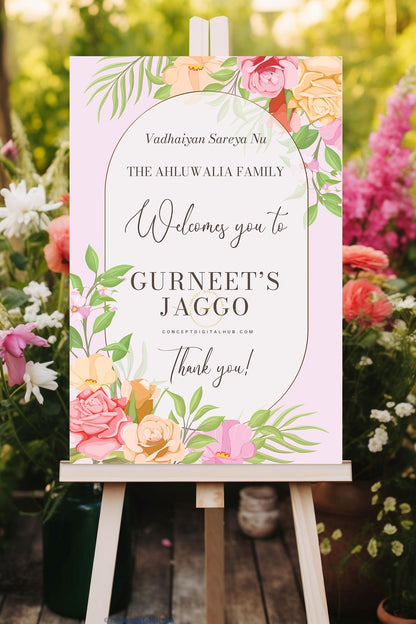 Vadhaiyan Themed Jaggo Welcome Sign Board