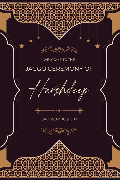 Elegant Jagoo Welcome Sign Board