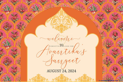 Moderan Sangeet Welcome Sign Board