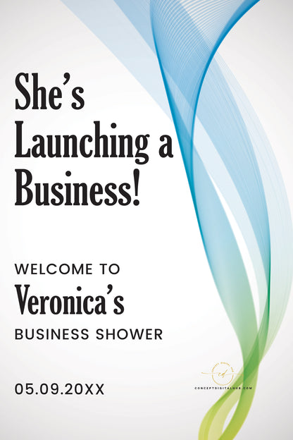 Business Shower Welcome Board