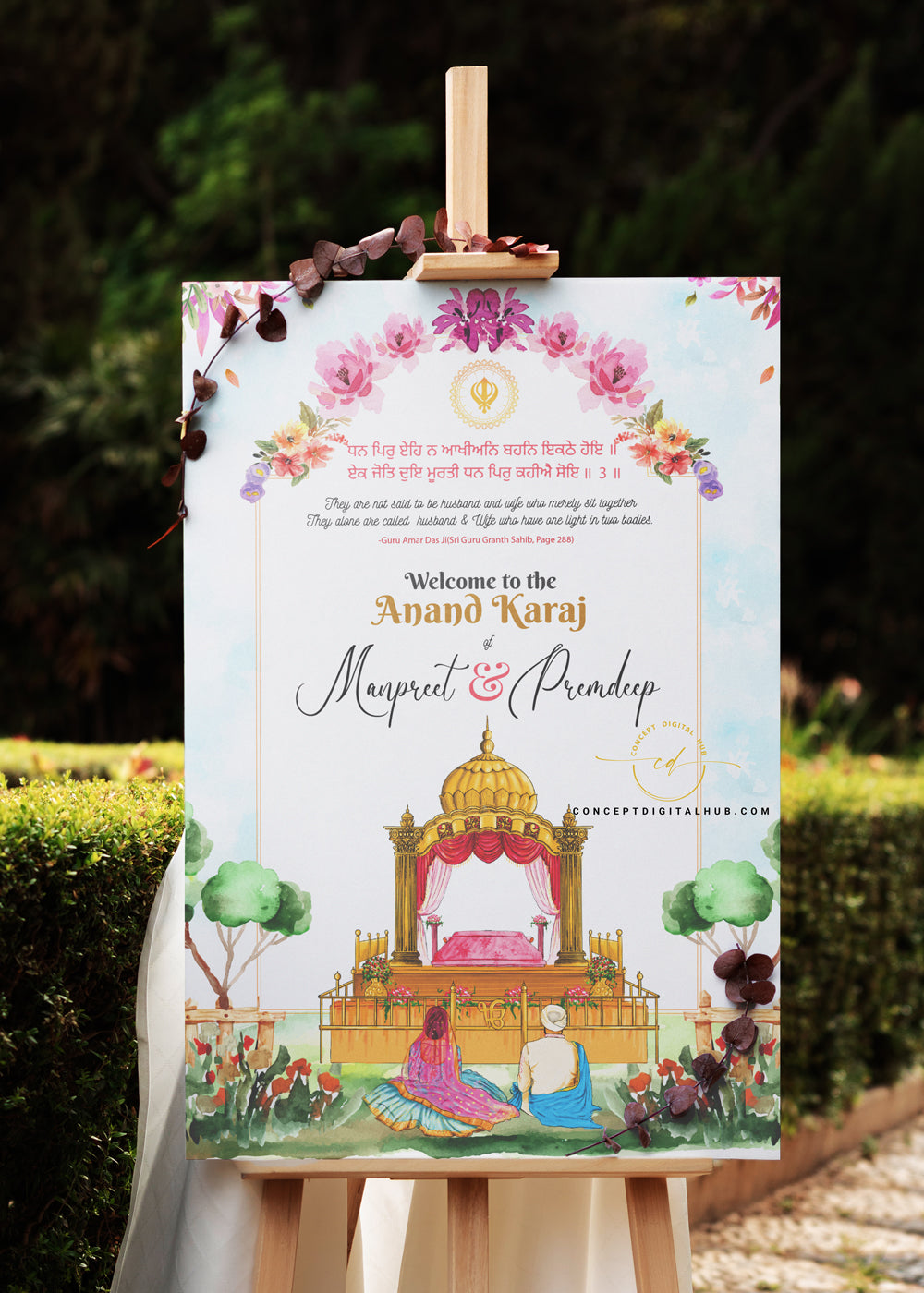 Anand Karaj Welcome Board