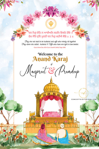 Anand Karaj Welcome Board